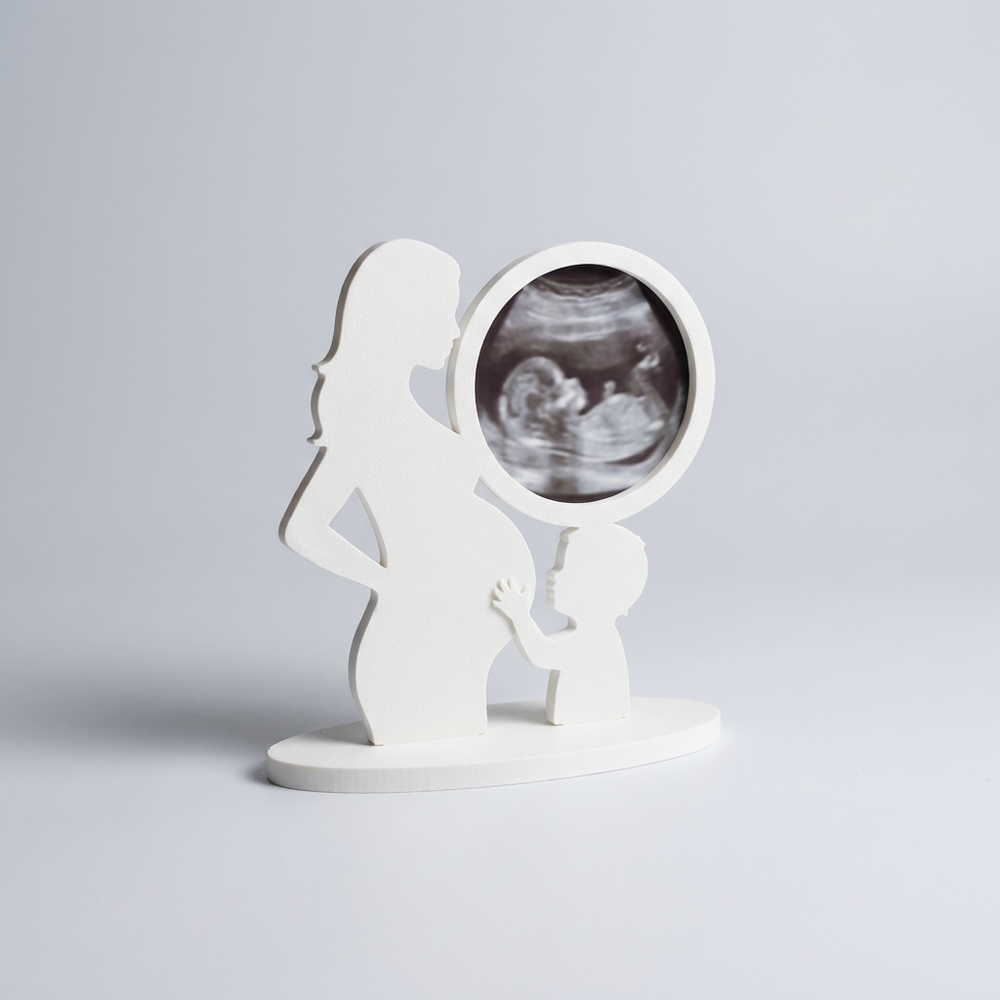 3D printed mother and daughter ultrasound keepsake