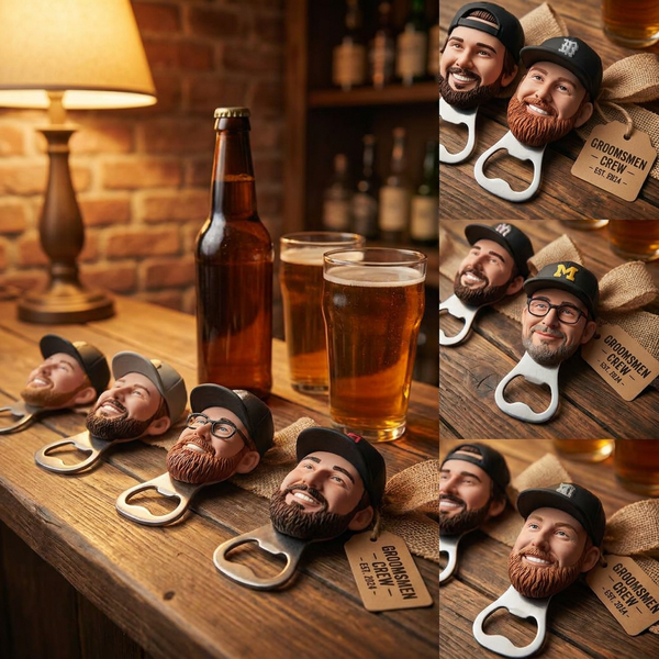 Groomsmen bottle opener lifestyle 1