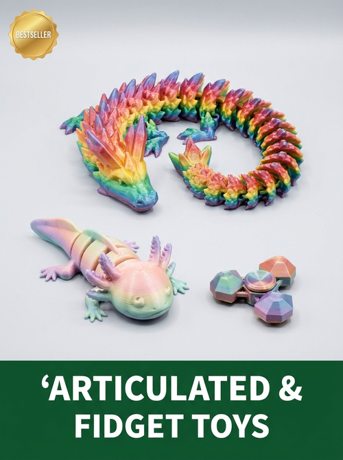 Articulated Flexi Dragon (3D Printed)