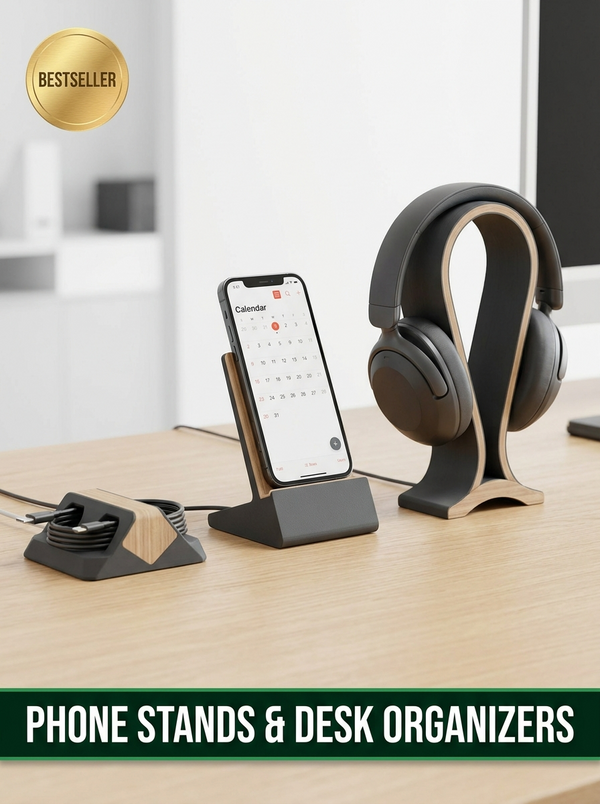 3D printed adjustable phone and tablet stand