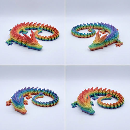 Articulated Flexi Dragon (3D Printed)