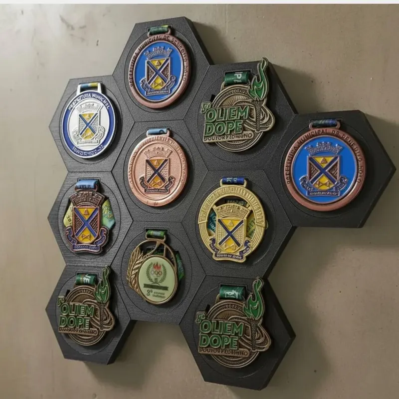 Hexagon Medal Display