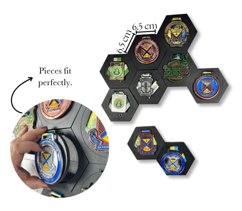 Hexagon Medal Display — photo 3