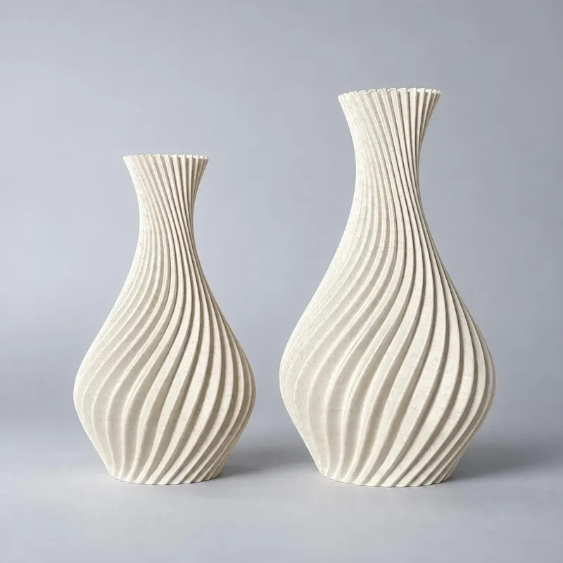 Spiral Vase Set of 2